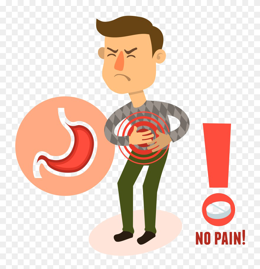 Transparent Stomach Ache Clipart - Gas In Stomach Clipart - Png Download