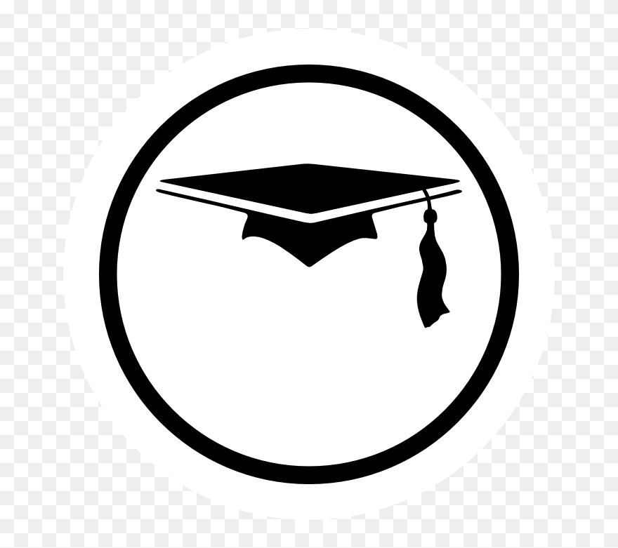 Custom Graduation Year And Name Circle Sticker - Emblem Clipart