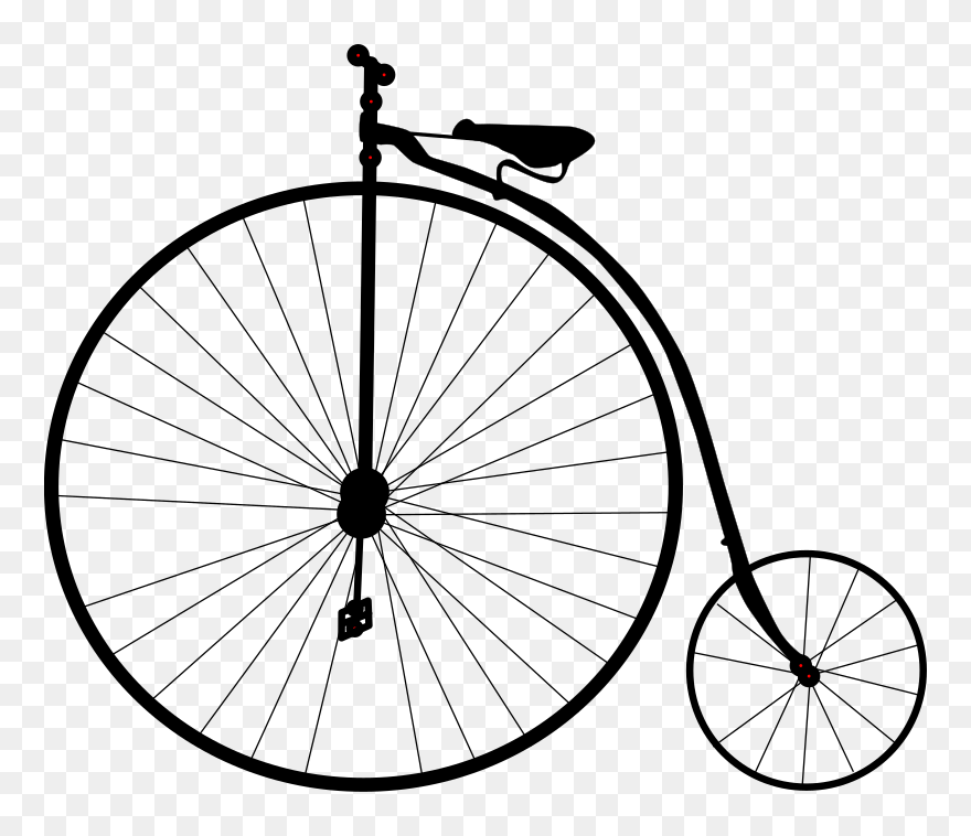Penny-farthing Bicycle Clip Art - Penny Farthing Png Transparent Png