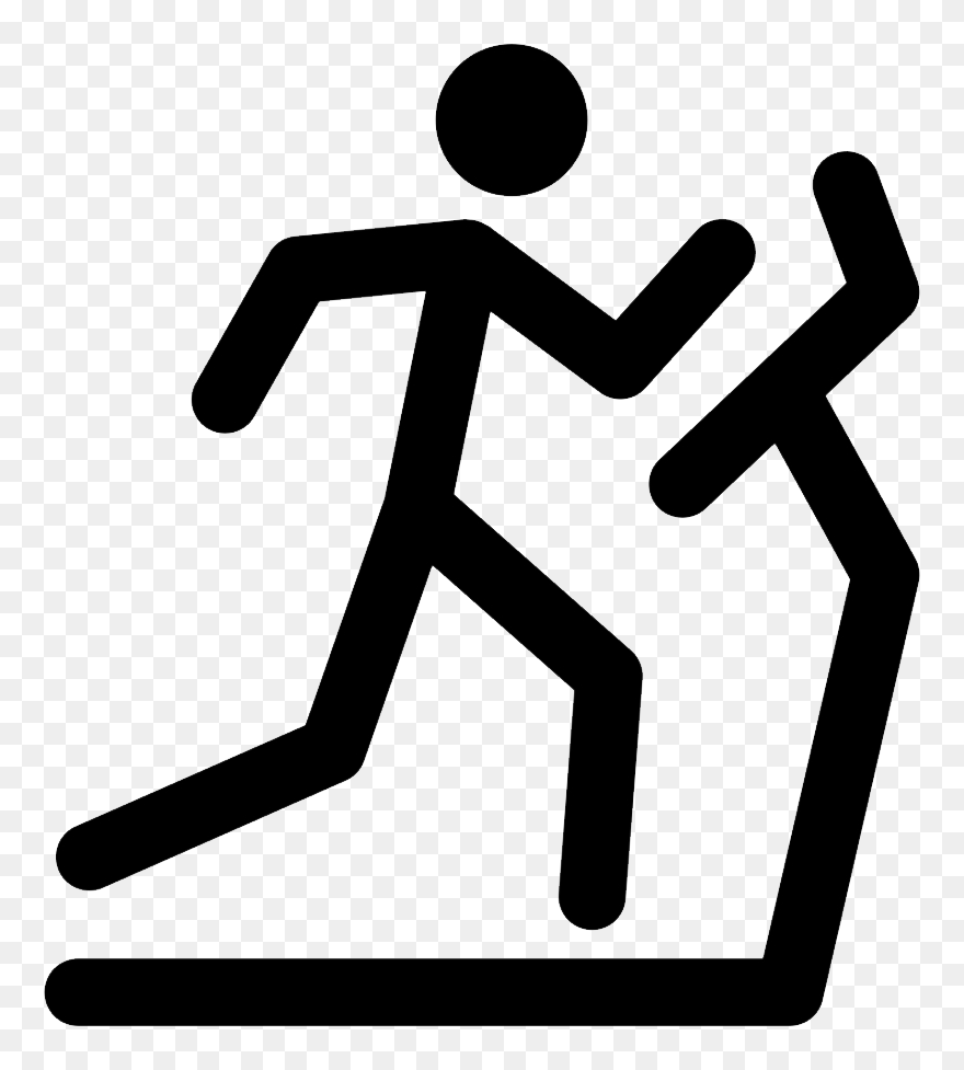 Treadmill Png - Stick Figure Treadmill Clipart