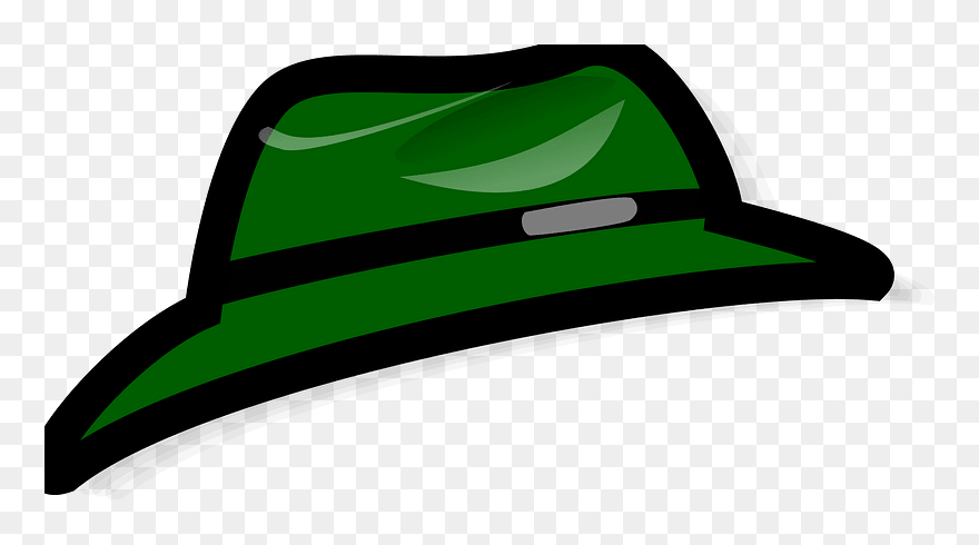 Nicubunu Green Fedora Clipart - Png Download