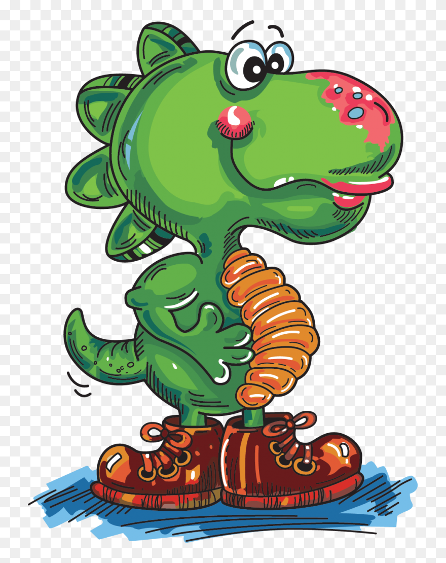 Buzzy"s Dino Logo - Cartoon Clipart