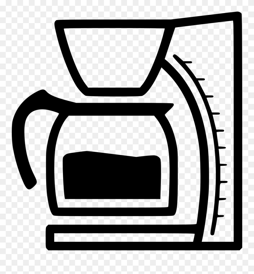 Filter Coffee Maker - Coffee Maker Clip Art - Png Download