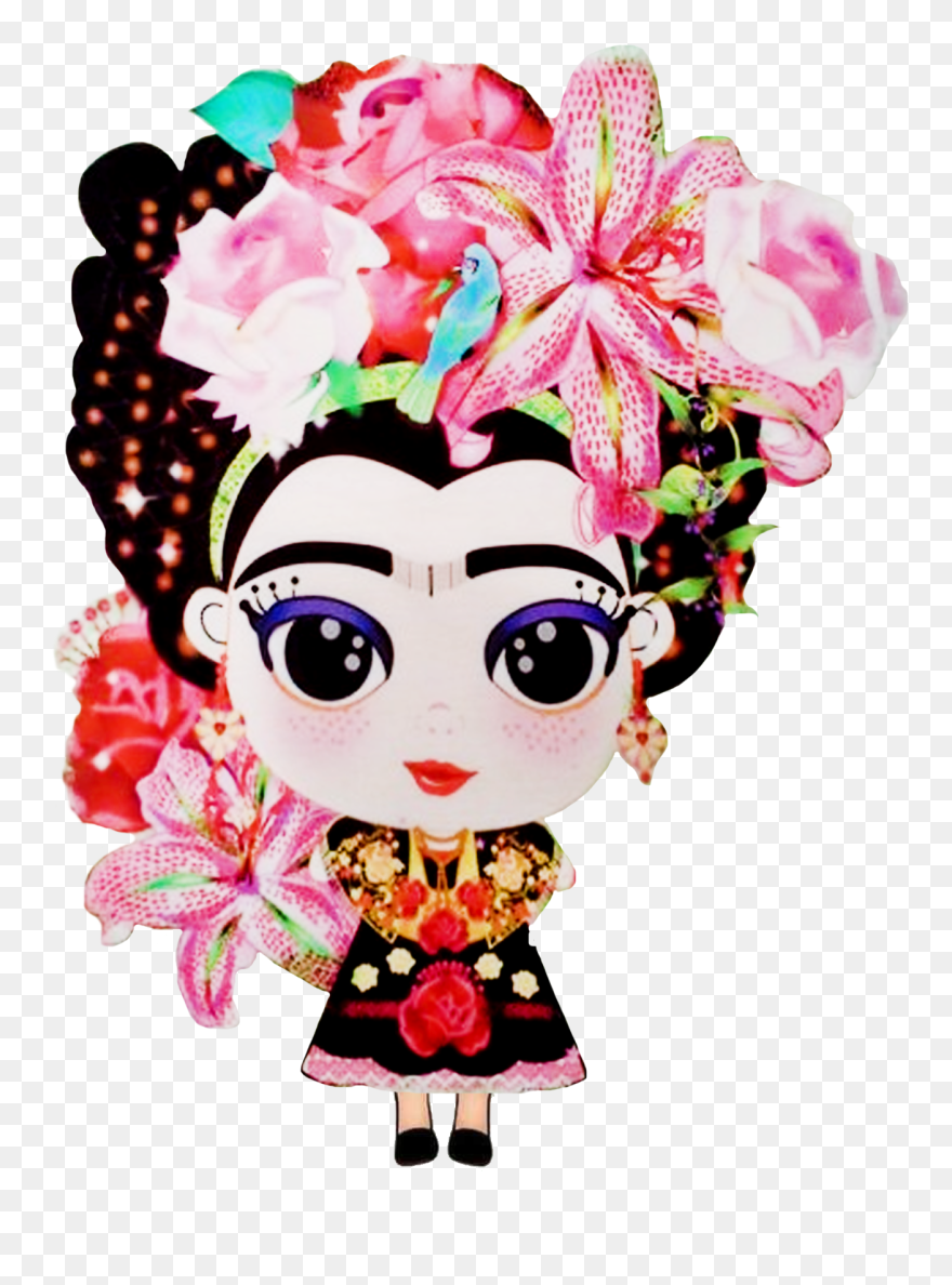 Pinata Clipart Decor Mexican - Frida Kahlo Cartoon - Png Download