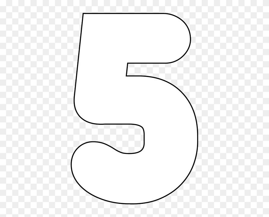 Number 5 Transparent Image Icon In Alpha Png Format - Number 5 Bubble Letter Clipart