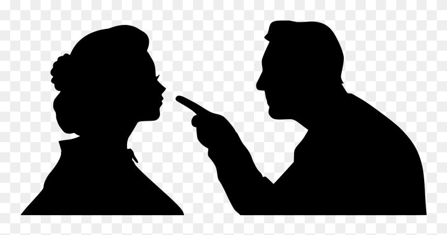 Angry Silhouette Clipart