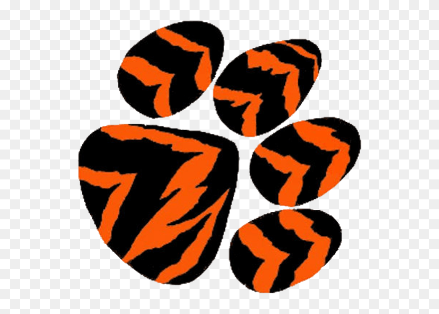 Clip Art Tiger Paw Print - Png Download