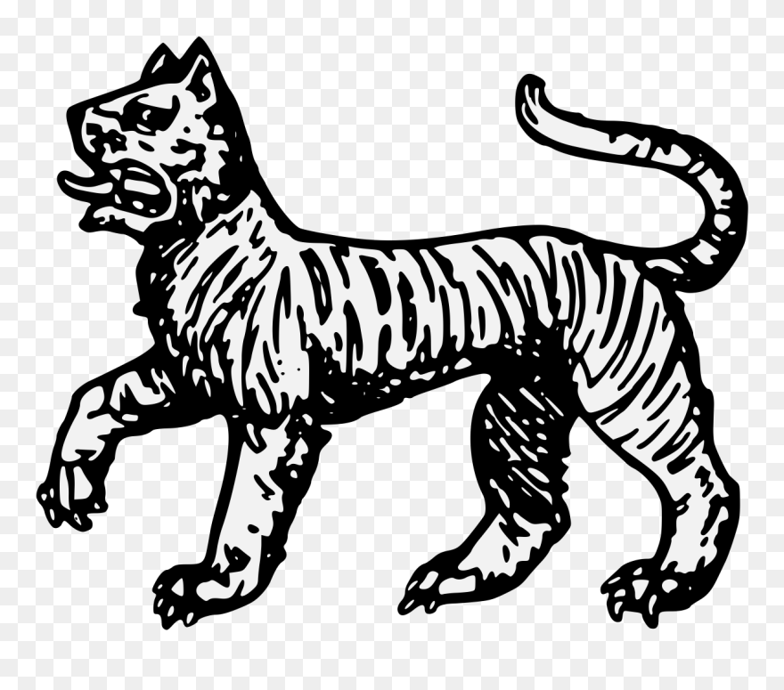Heraldic Tiger Clipart