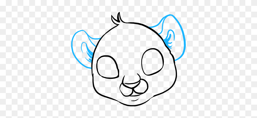 How To Draw Baby Tiger - Cartoon Clipart