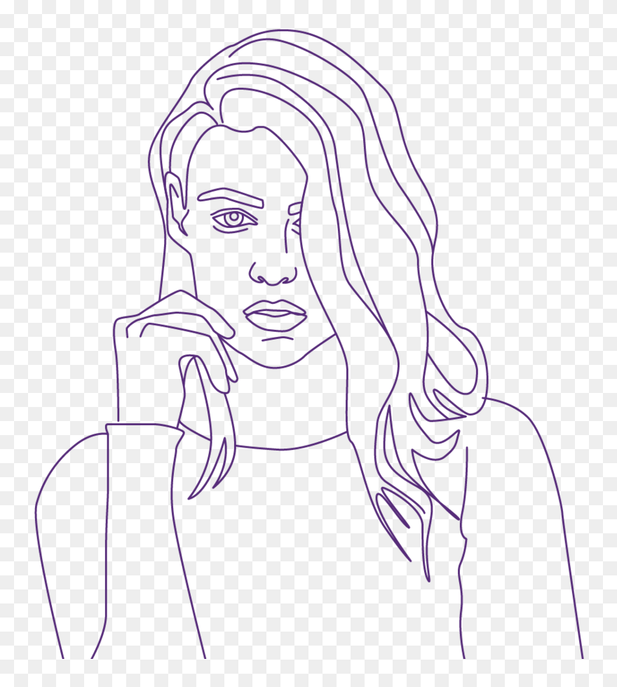 Pharmacist Drawing Female - Sketch Clipart