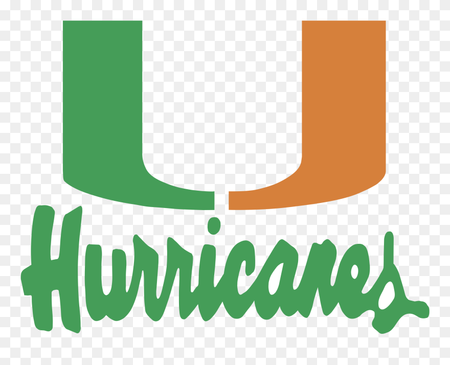 Miami Hurricanes Logo Png Transparent & Svg Vector - University Of Miami Silhouette Clipart