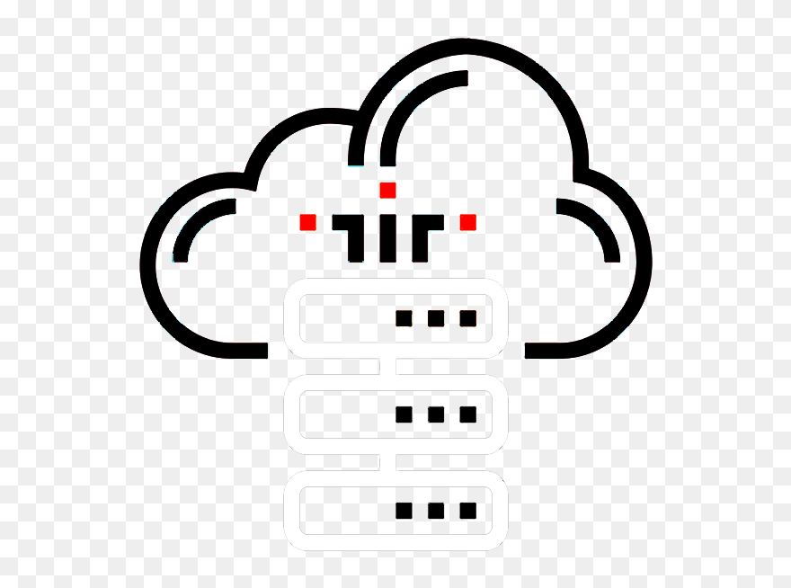 Transparent Cloud Hosting Icon Clipart