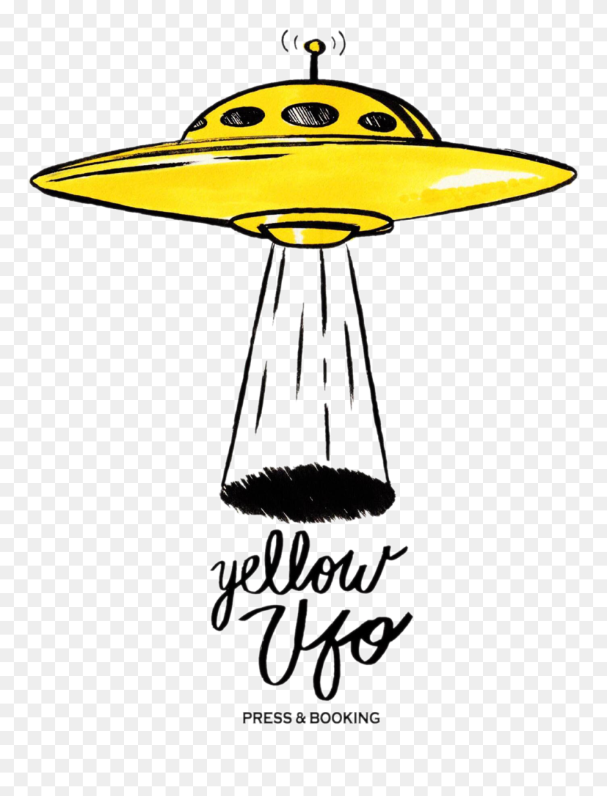Transparent Ufo Cliparts - Yellow Ufo - Png Download