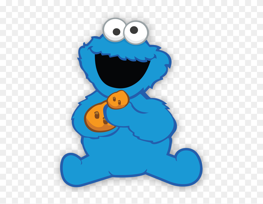 Stickers For Kids - Cookie Monster Png Cartoon Clipart