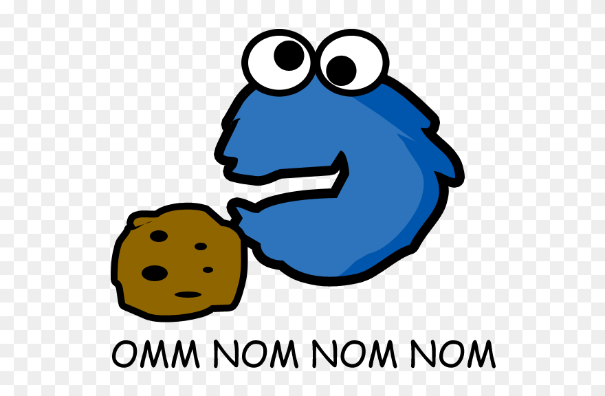 Won Won Won Wwo Cut The Rope 2 Cookie Monster Text - Cookie Nom Nom Nom Clipart
