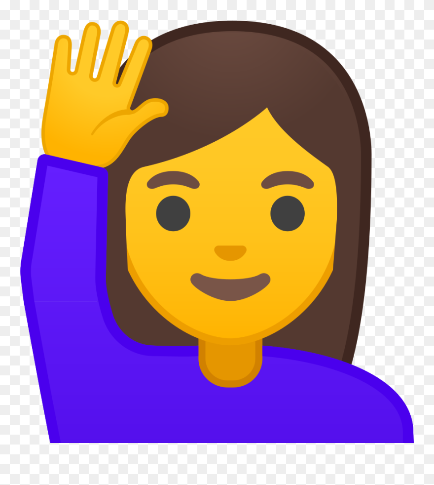 Transparent Raised Hand Clipart - Raise Your Hand Icon - Png Download