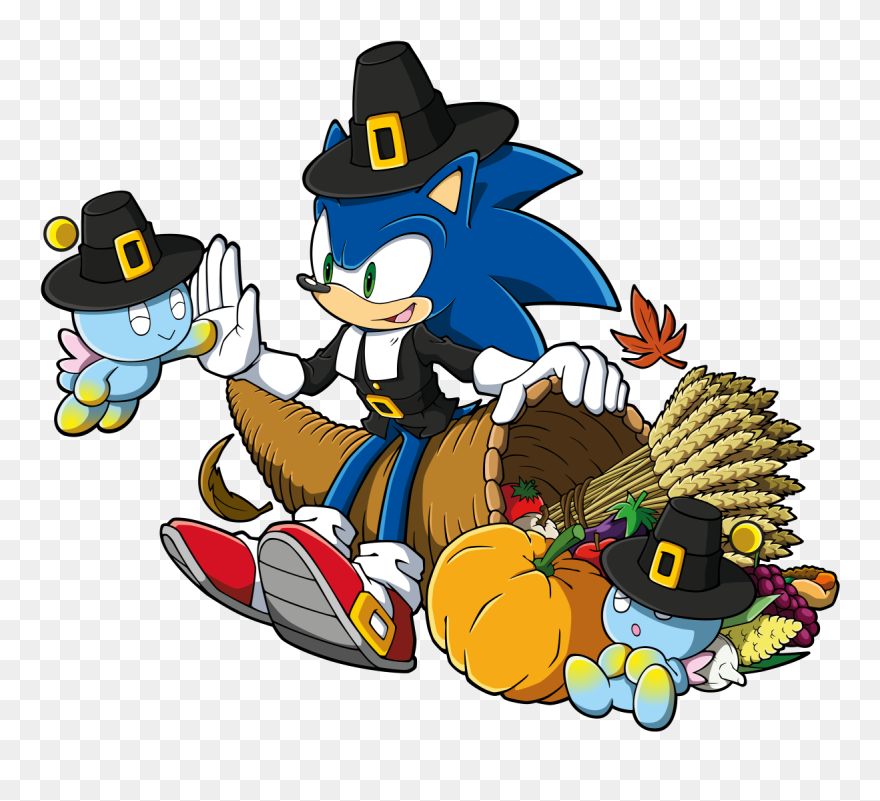 Thanksgiving Objects Clipart Clip Art Freeuse Thanksgiving - Sonic The Hedgehog Thanksgiving - Png Download