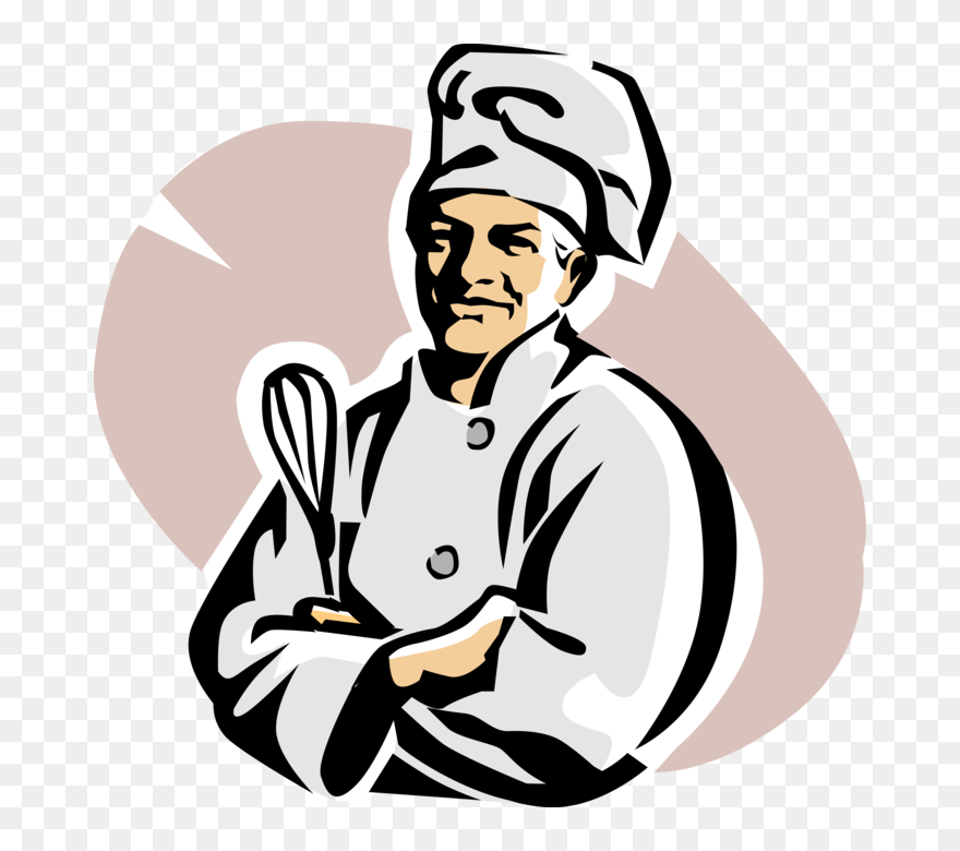 Vector Illustration Of Restaurant Fine Cuisine Dining - Executive Chef Clipart - Png Download
