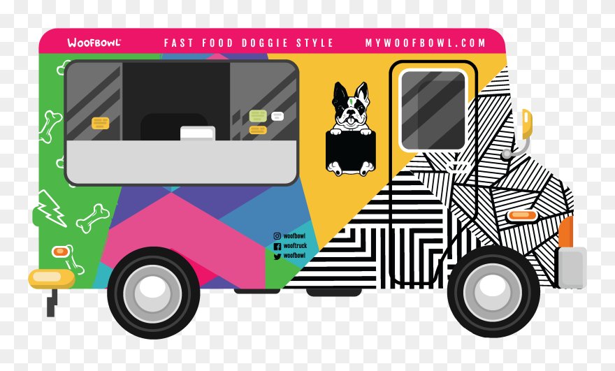 Woofbowltruckicon - Logo Food Truck Style Clipart