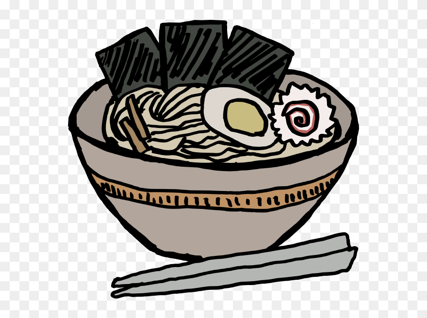 Ramen Bowl With Nori - Clipart Ramen - Png Download