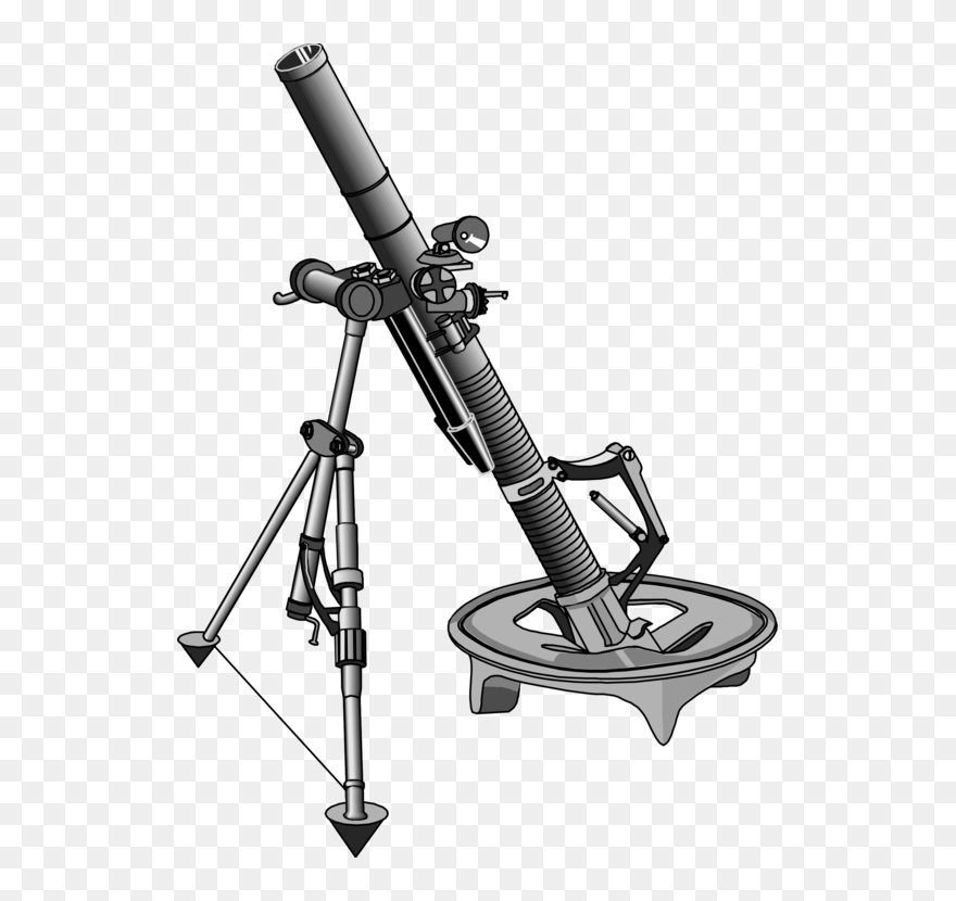 Angle,weapon,machine - Mortars Clipart - Png Download