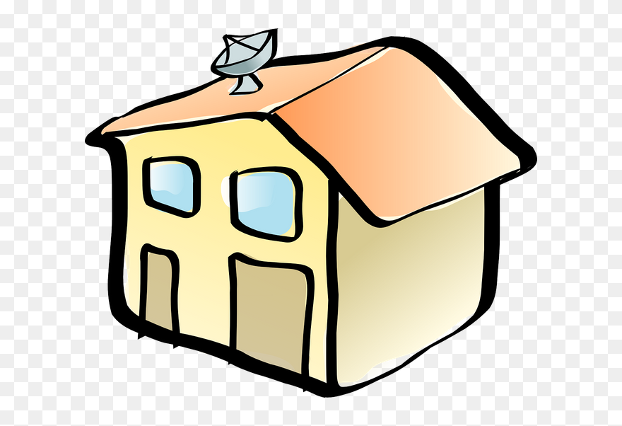 House-23298 1280 - Satellite Dish Worker Cartoon Png Clipart