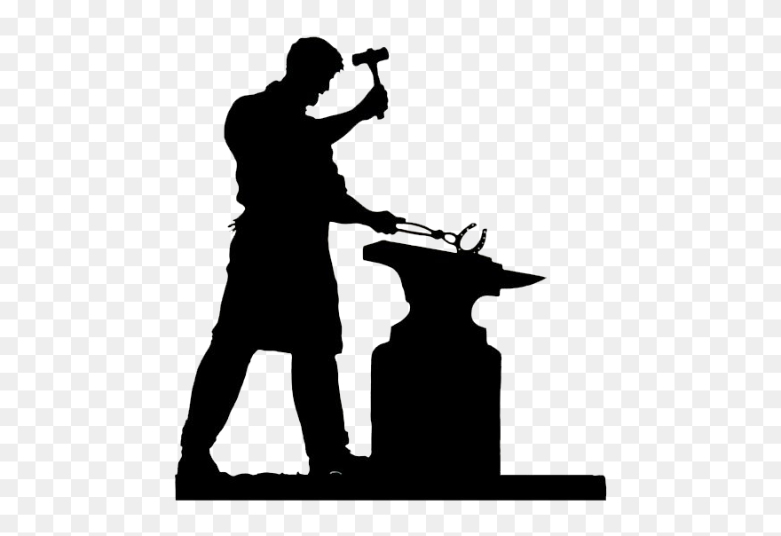 Blacksmith Silhouette Png Picture - Blacksmith Png Clipart