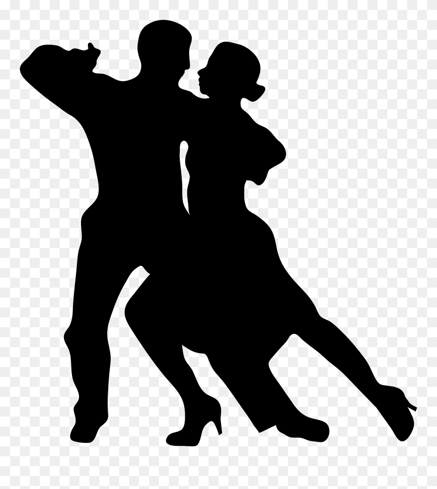 Ballet Dancer Drawing Silhouette Clip Art - Dancing Couple Silhouette Png Transparent Png