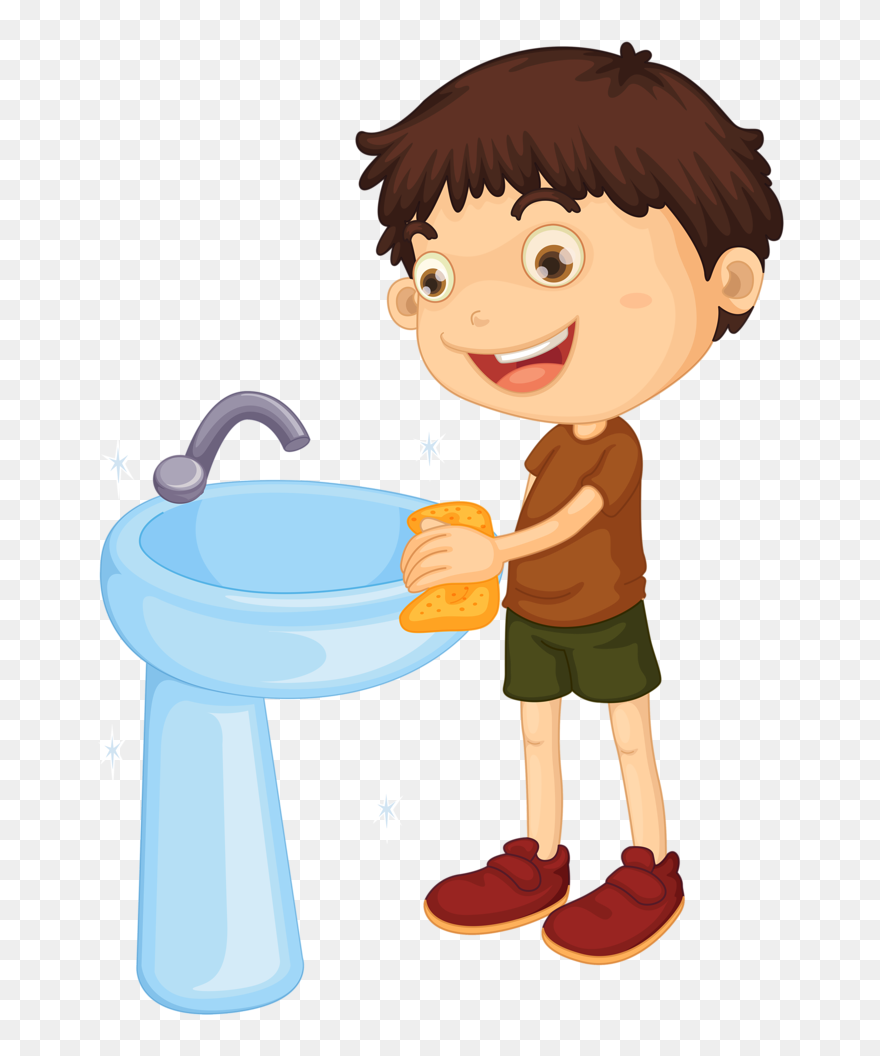 Clean Bathroom Sink Clipart - Png Download