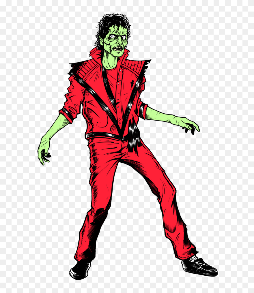 Moonwalk Cartoon Thriller Drawing - Michael Jackson Thriller Png Clipart