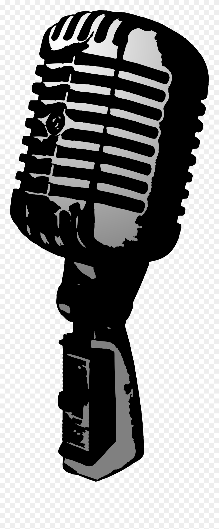 Clipart Microphone Old - Old School Microphone Png Transparent Png