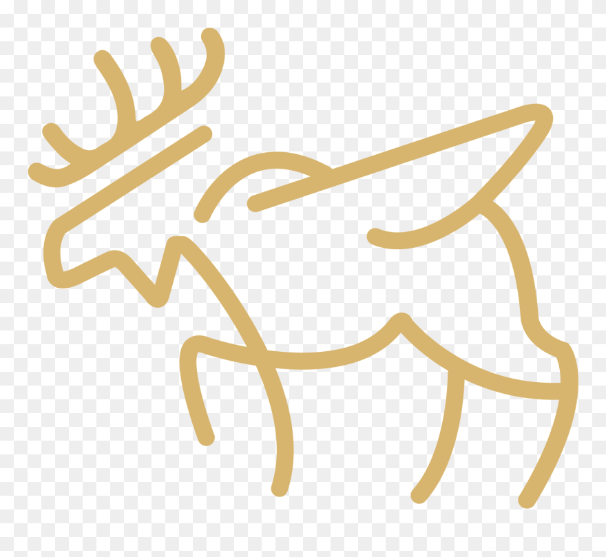 Flying Moose Chalet, Bc - Illustration Clipart