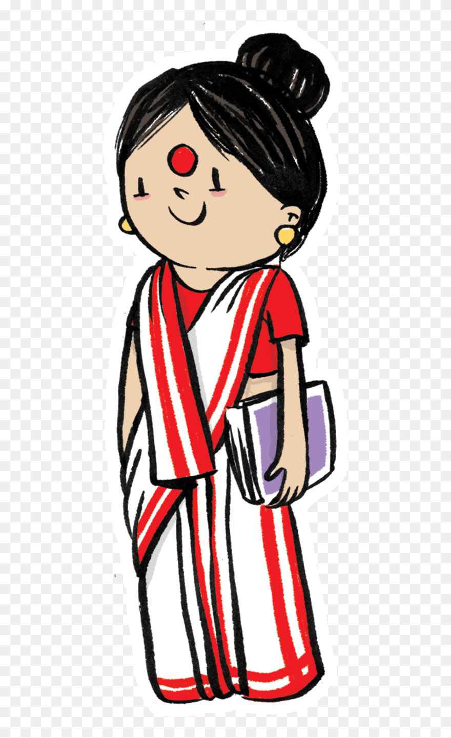 Indian Mom Cartoon Png Clipart