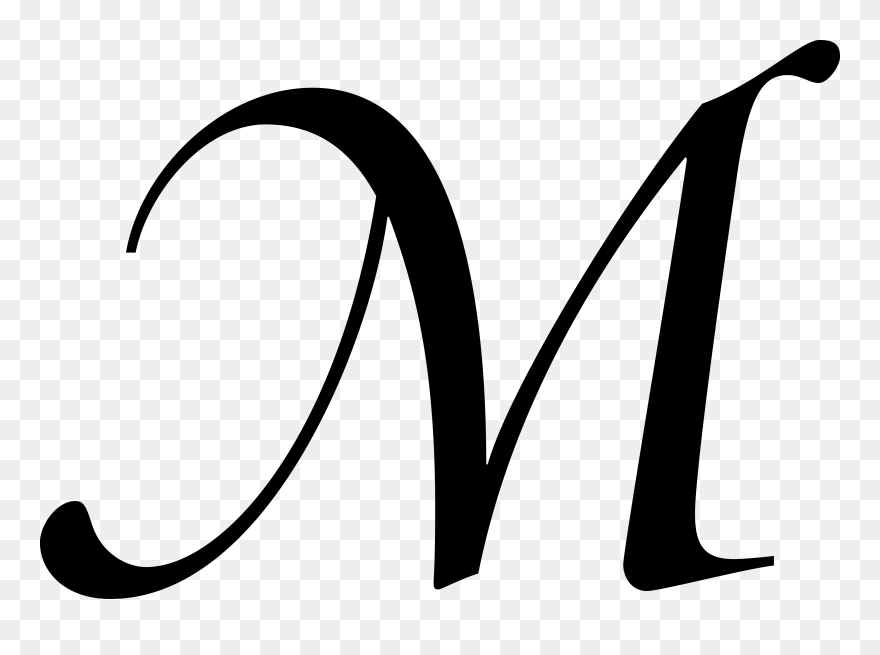Letter M Png - Font Fancy Letter M Clipart