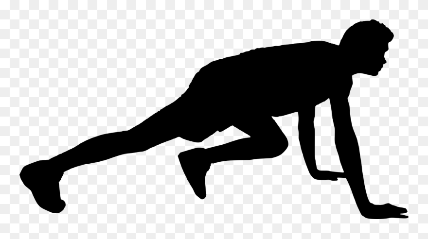 Silhouette Man Png Exercise Clipart