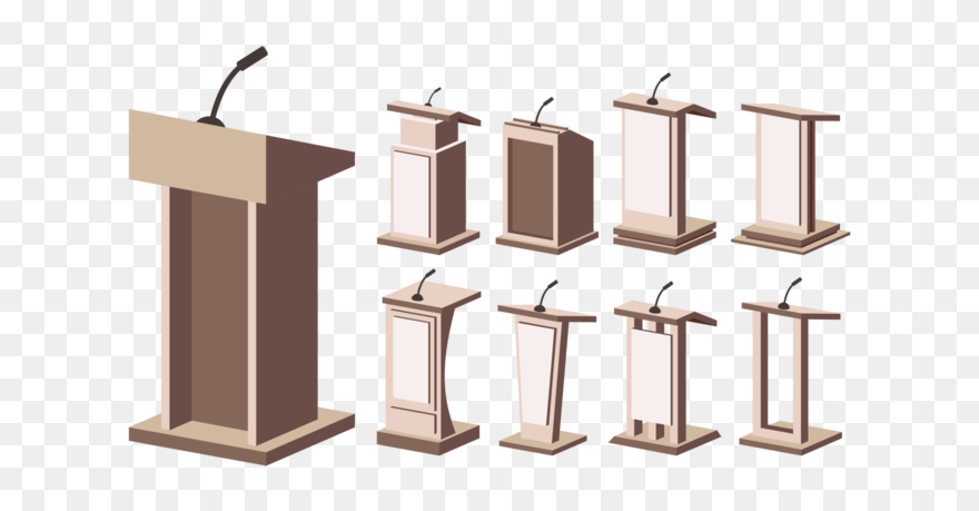 Lectern Vector - Download Vector Debat Png Clipart