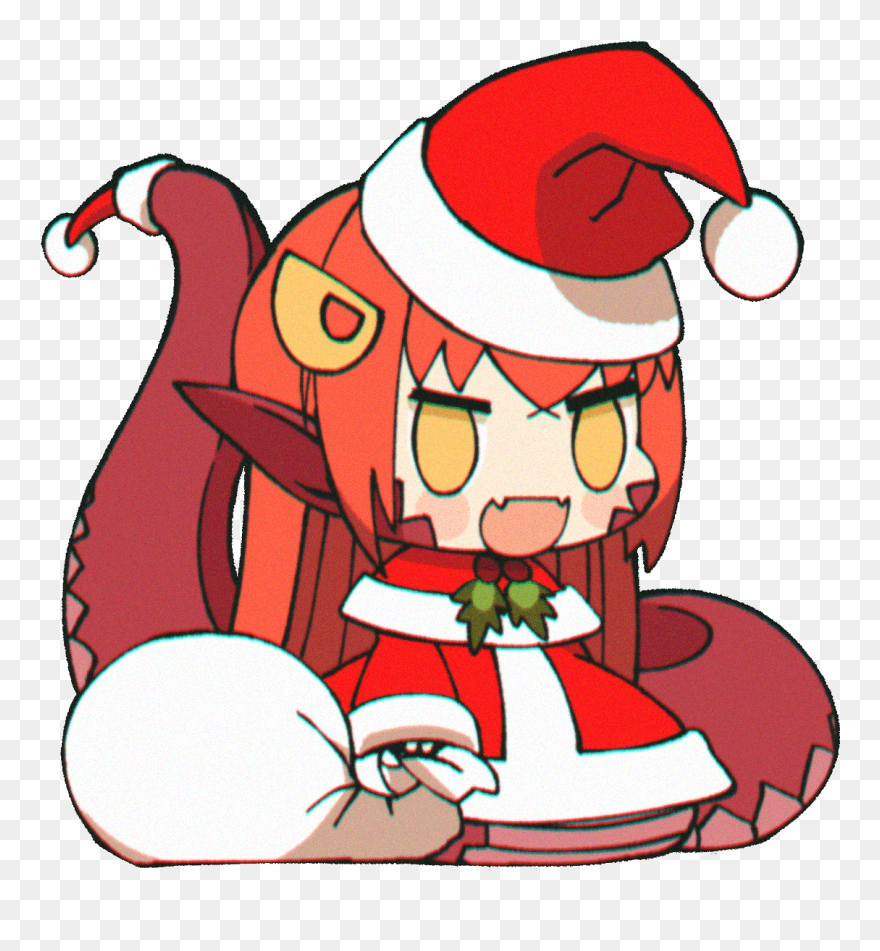 Cartoon Santa Claus Fictional Character Clip Art Red - Anime Natal Meme - Png Download