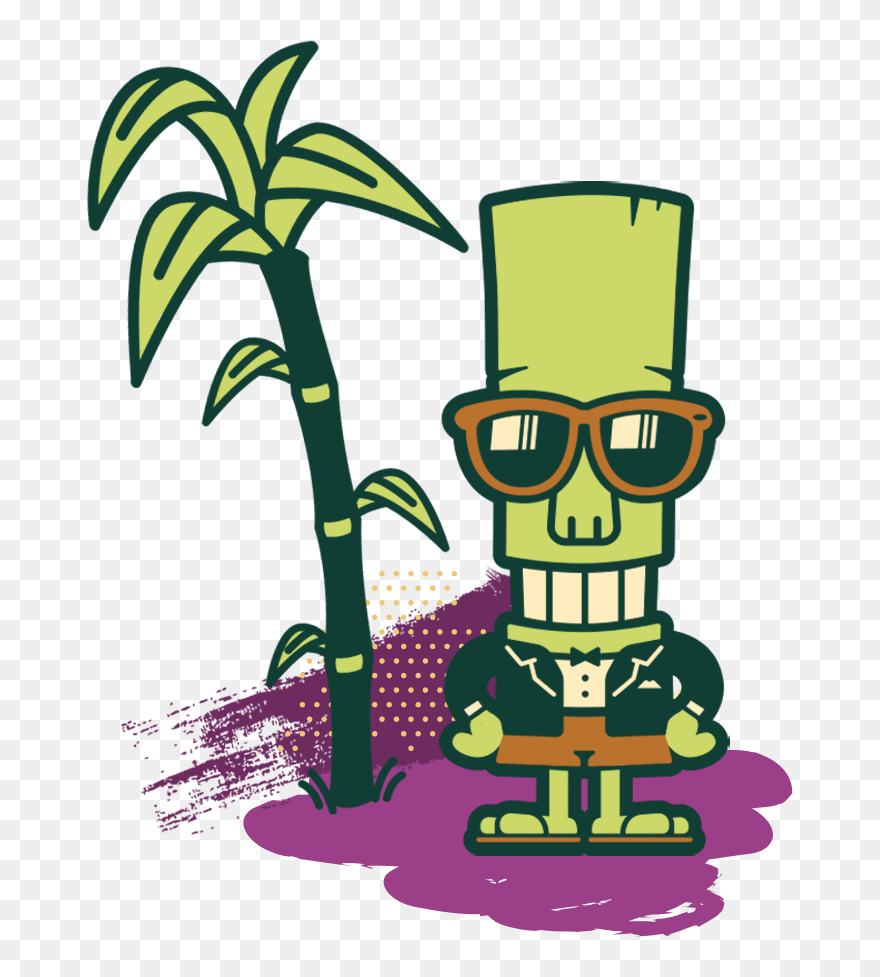 Home Se Or Cane - Sugar Cane Png Cartoon Clipart