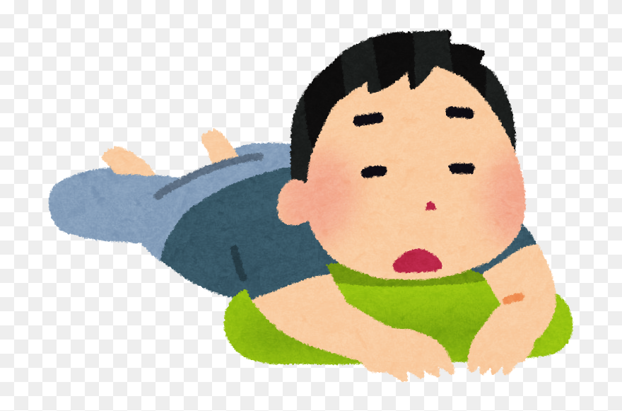 寝 そう な 人 Clipart