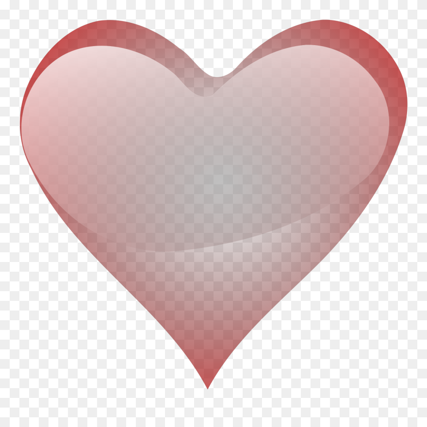 Maroon Glossy Circle Svg Clip Arts - Heart - Png Download