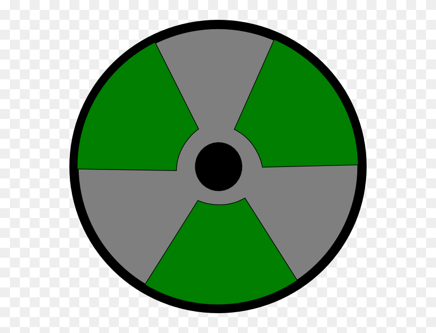 Silvergreen Atomic Warning Svg Clip Arts - Circle - Png Download