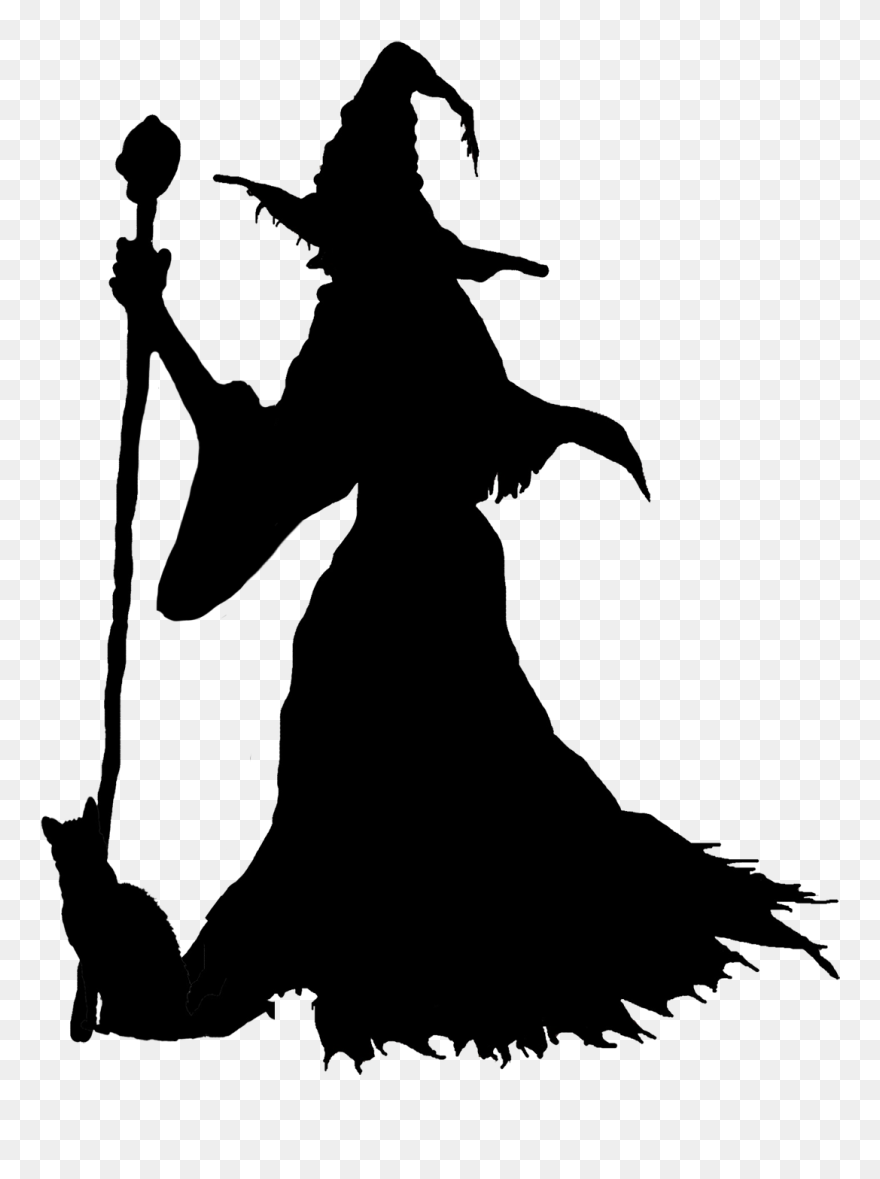 Witch Silhouette Clipart