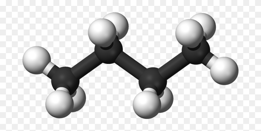 Butane Ball And Stick Model Clipart