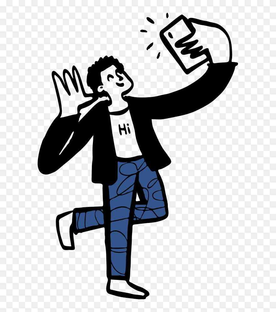 Selfie Doodle Clipart