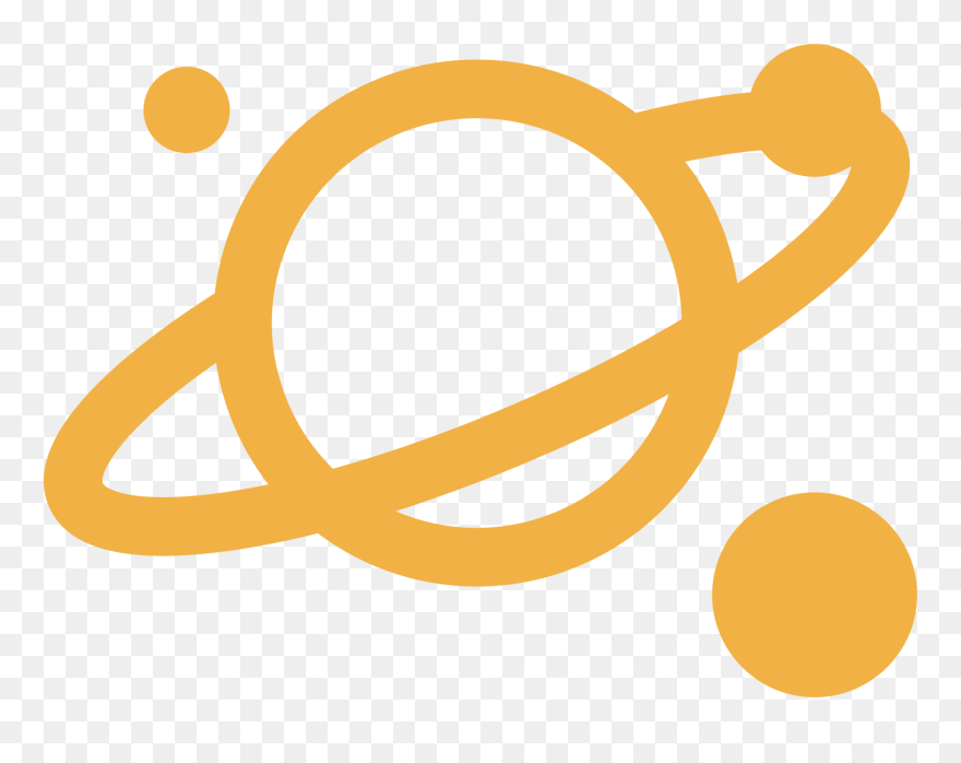 Planet Saturn Logo Clipart