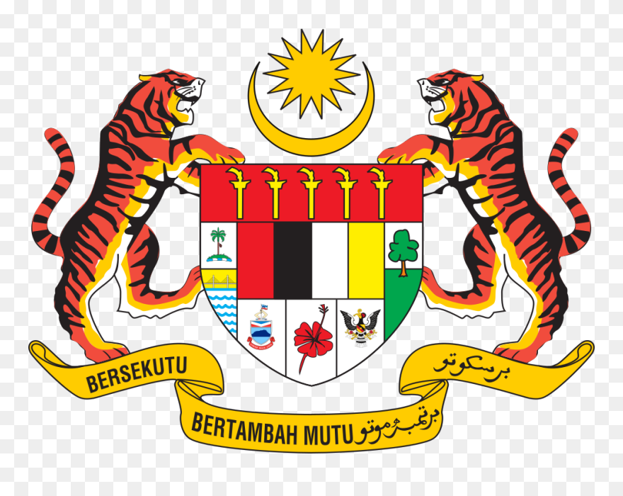 Coat Of Arms Of Malaysia - Malaysia Coat Of Arms Vector Clipart