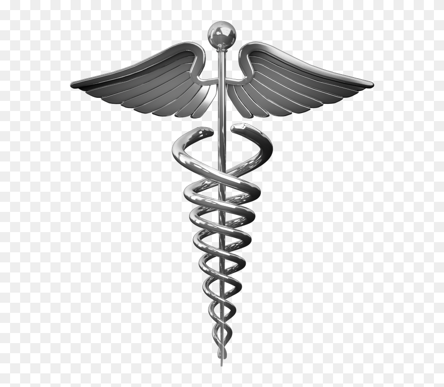 Transparent Caduceus Medical Symbol Clipart - Doctor Symbol Transparent Background - Png Download