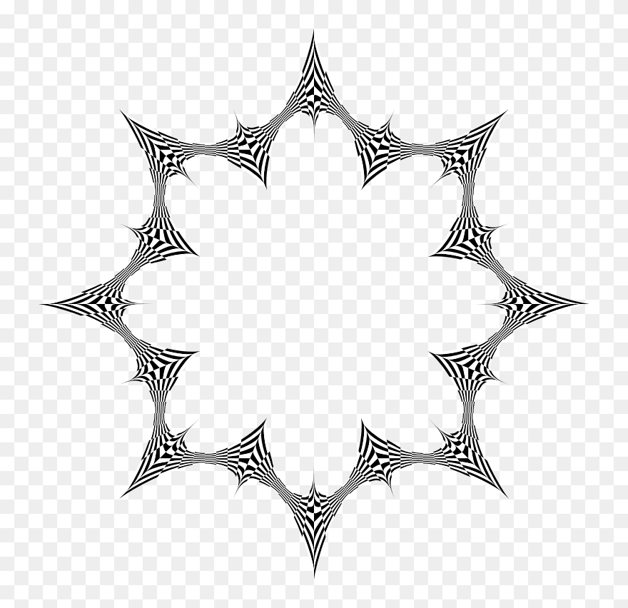 Stylized Checkered Geometric Frame - Frame Islamic Border Design Clipart
