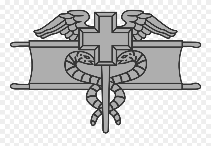 Expert Field Medical Badge - Combat Life Saver Badge Clipart