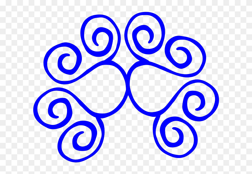 Blue Swirl Svg Clip Arts - Circle - Png Download